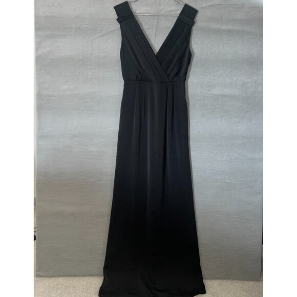 BCBGeneration Black Pleated Maxi Dress Size 4 Formal Gown w/ Pockets, Evening - Picture 1 of 15